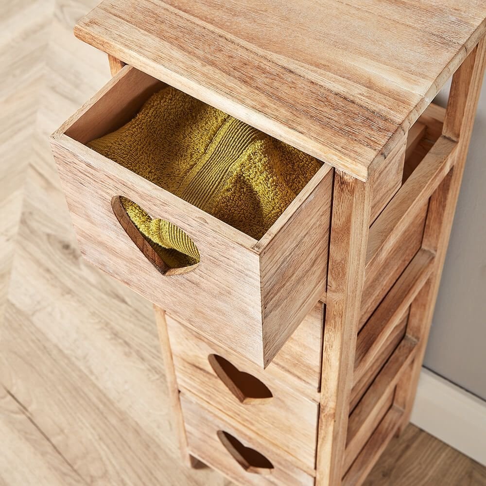 Hartsmere Tall Storage Drawers with Heart Handles