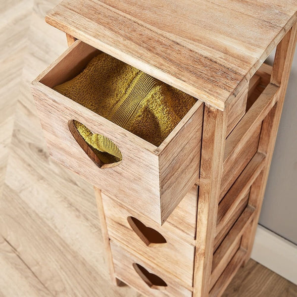 Hartsmere Tall Storage Drawers with Heart Handles