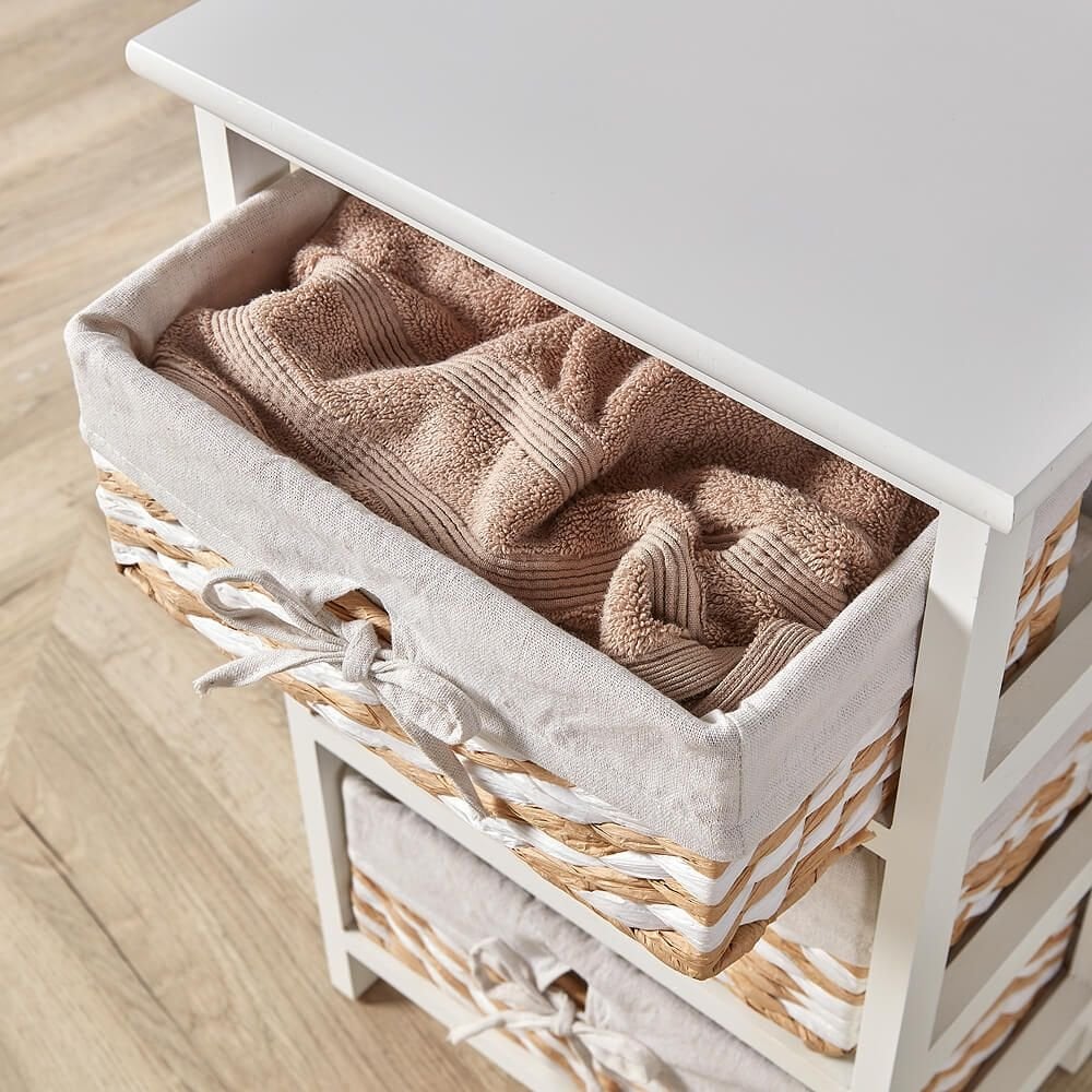 Norfolk 3 Wicker Basket Storage Drawers