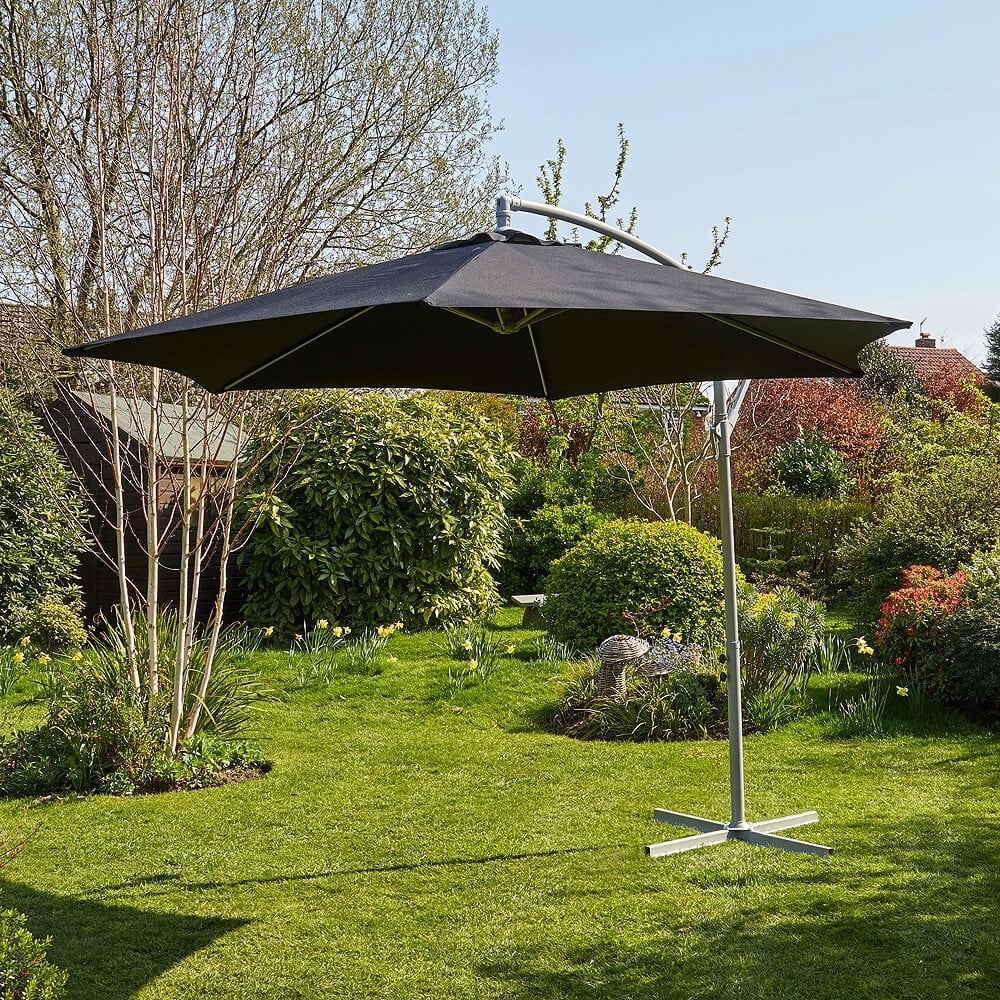 Gozo 3m Overhanging Cantilever Crank Parasol