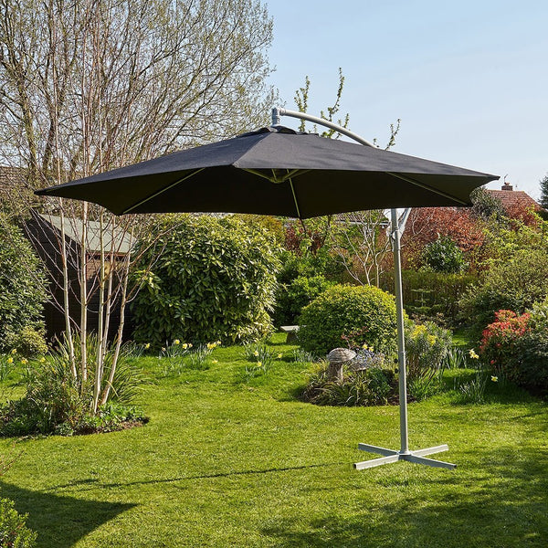 Gozo 3m Overhanging Cantilever Crank Parasol