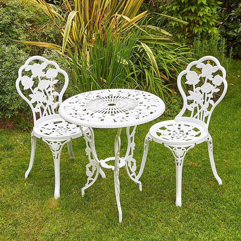 Rose Floral Design Bistro Set