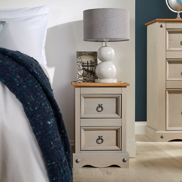 Corona Petite 2 Drawer Bedside