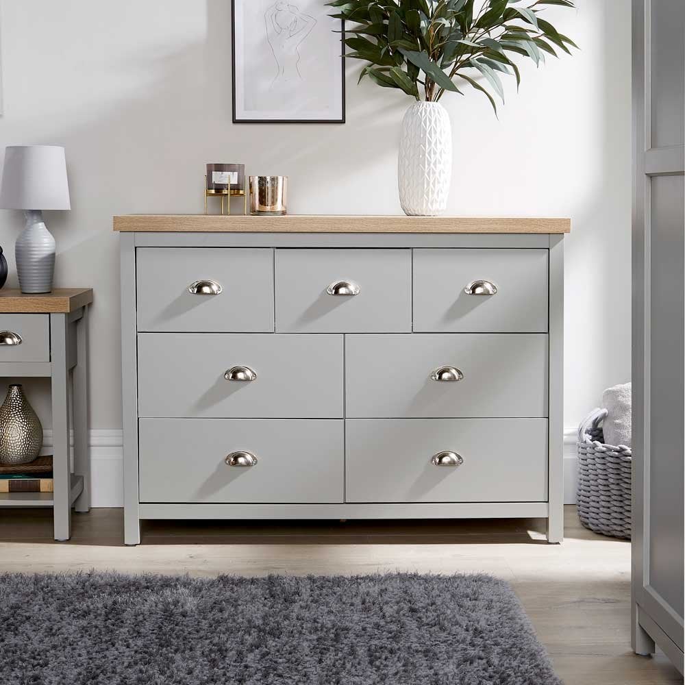 Avon Wide Chest of 7 Drawers