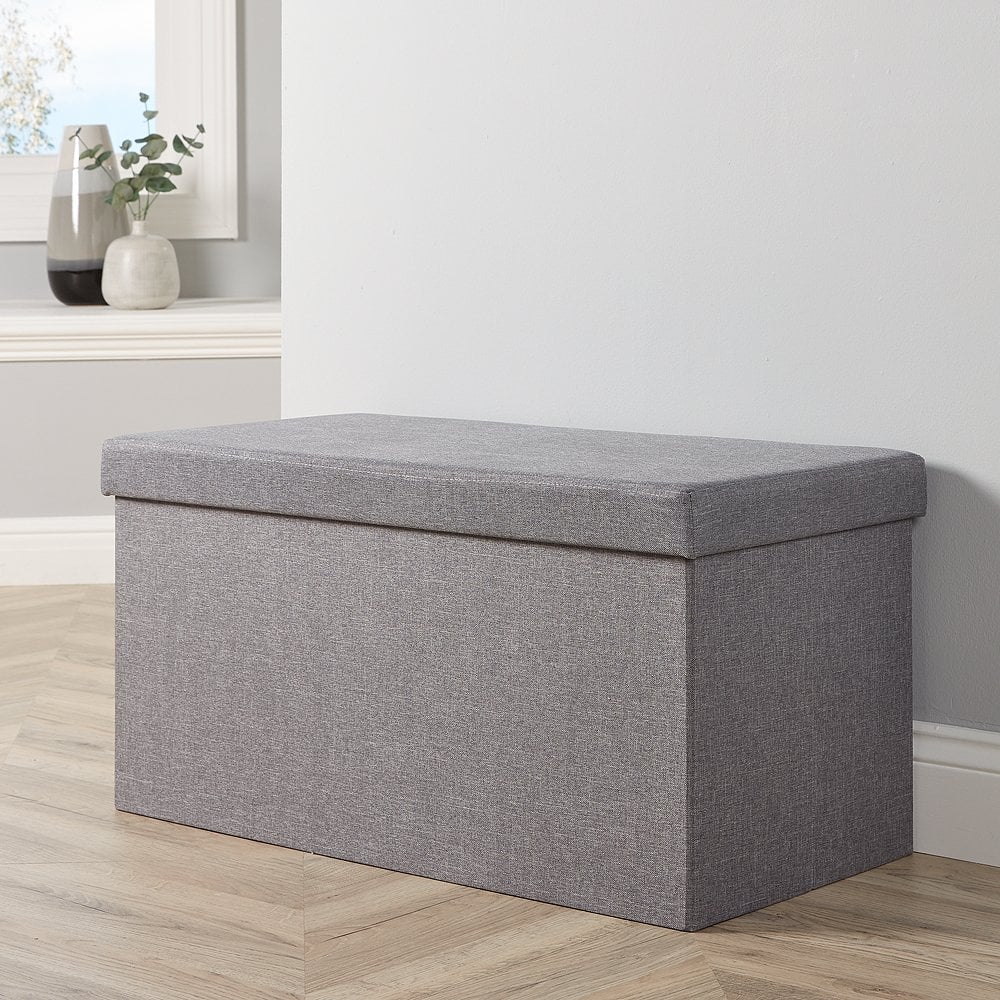 Sofia Fabric Rectangular Storage Ottoman