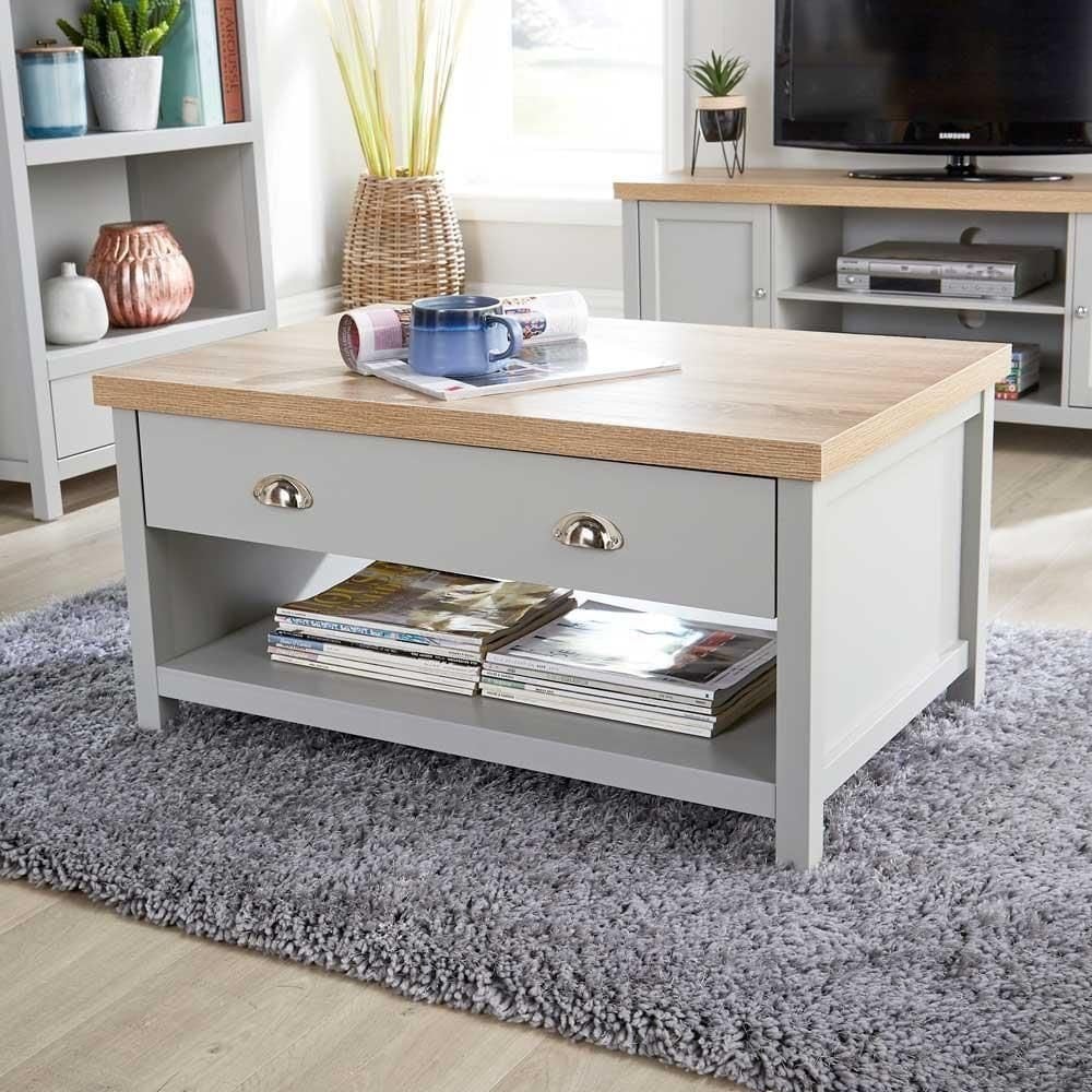 Avon 2 Drawer Open Coffee Table
