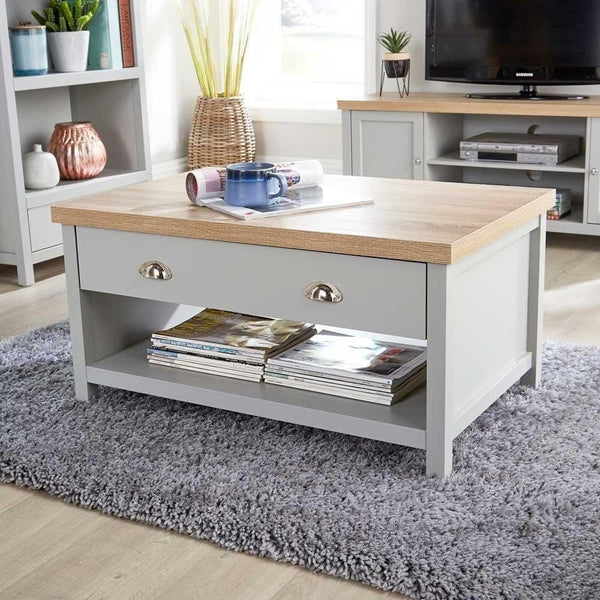 Avon 2 Drawer Open Coffee Table