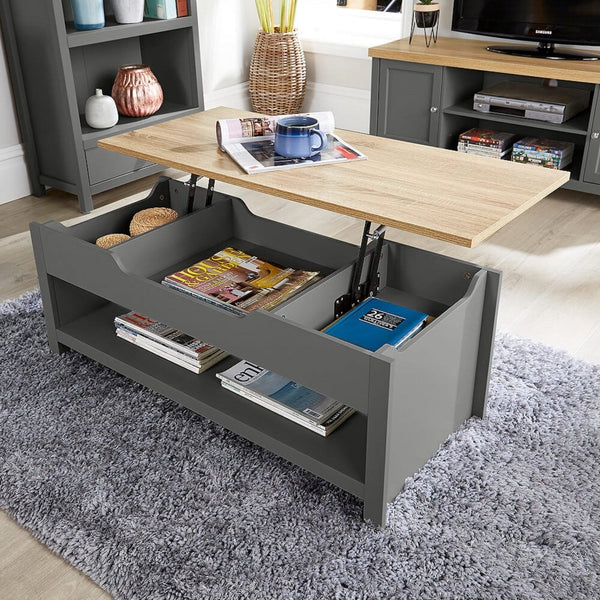Avon Lift Up Coffee Table with Hidden Storage