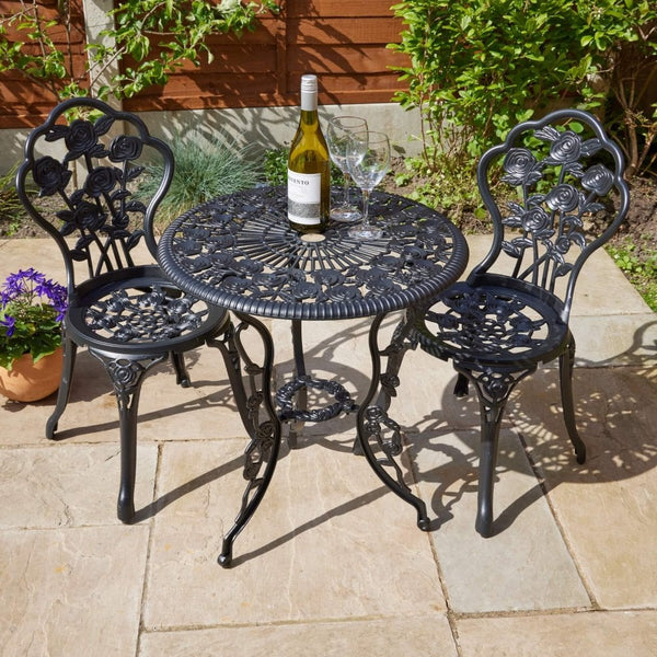 Rose Floral Design Bistro Set