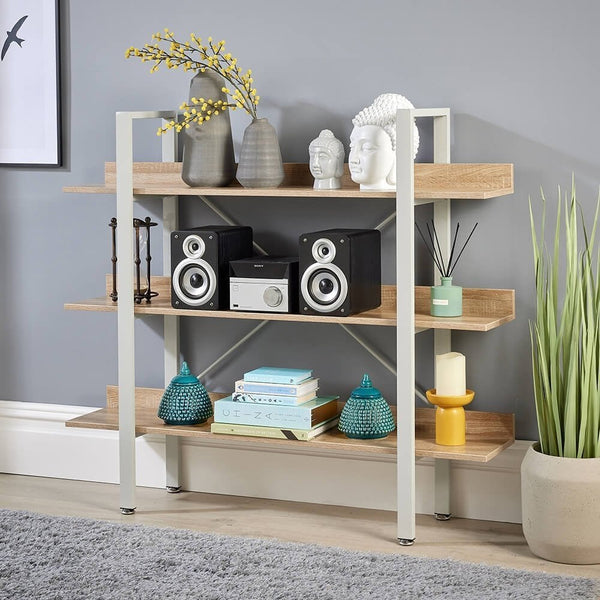Urban 3 Tier Wide Bookcase