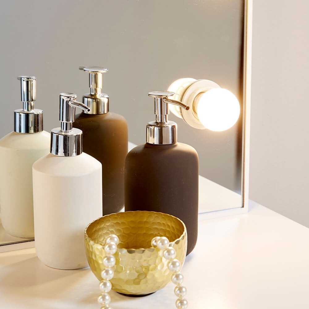 Hollywood White Vanity Dressing Table Set
