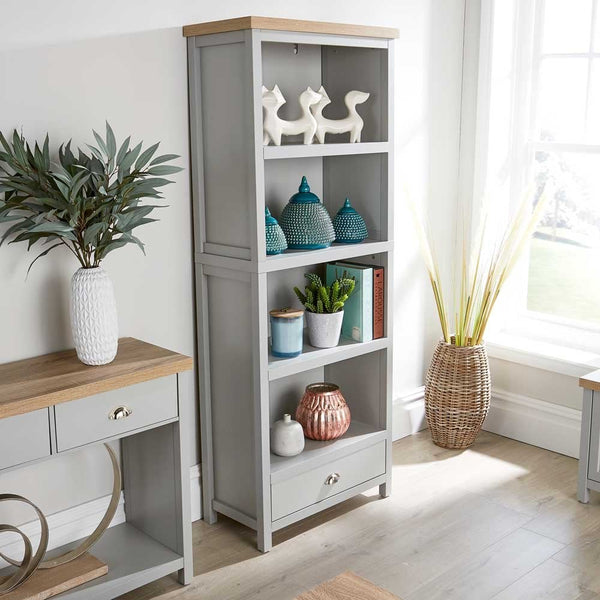 Avon 4 Tier Bookcase & 1 Storage Drawer