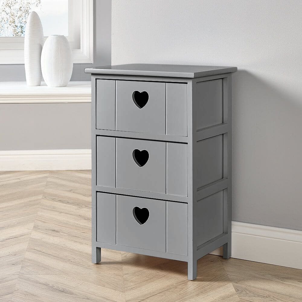 Lovestack 3 Heart Handle Storage Drawers