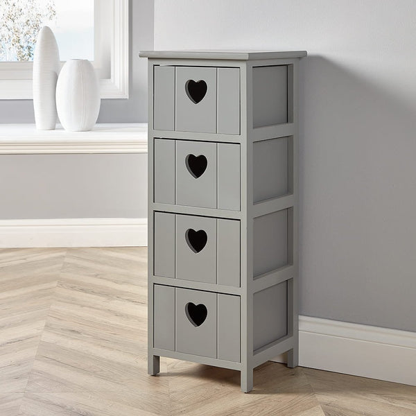 Lovestack 4 Heart Handle Storage Drawers