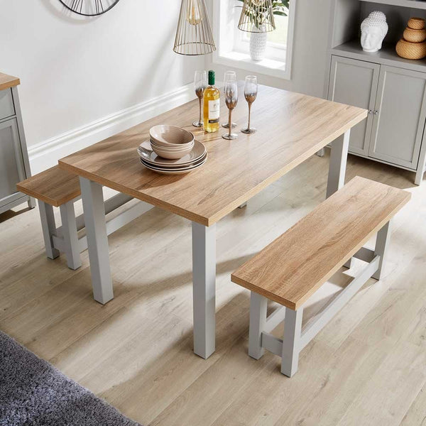 Avon Table and Bench Dining Set