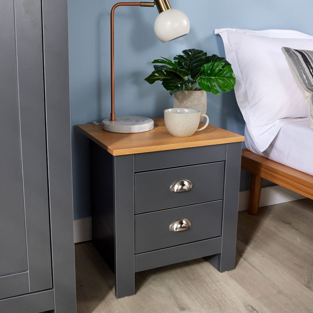 Camden 2 Drawer Bedside