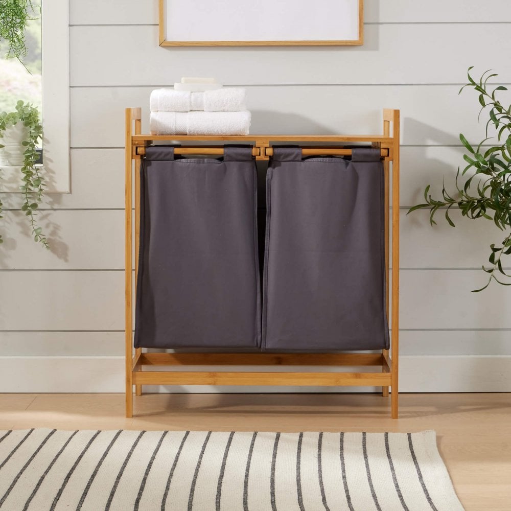 Walton Bamboo Laundry Basket