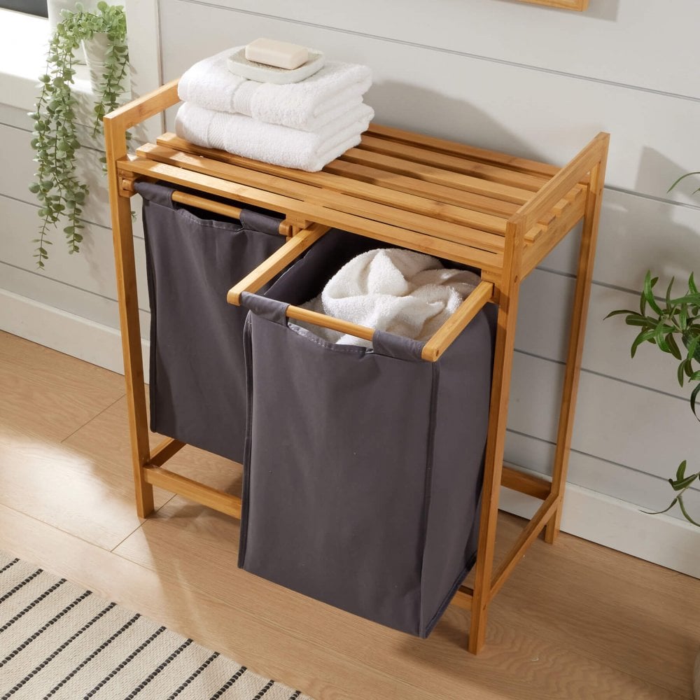 Walton Bamboo Laundry Basket
