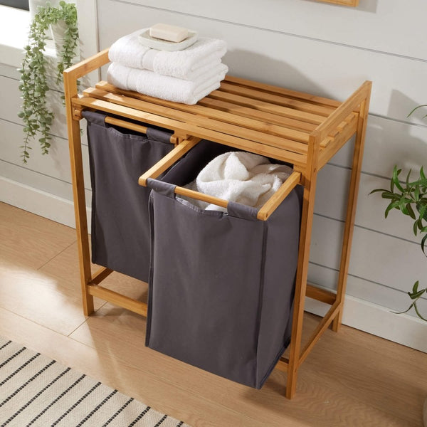Walton Bamboo Laundry Basket