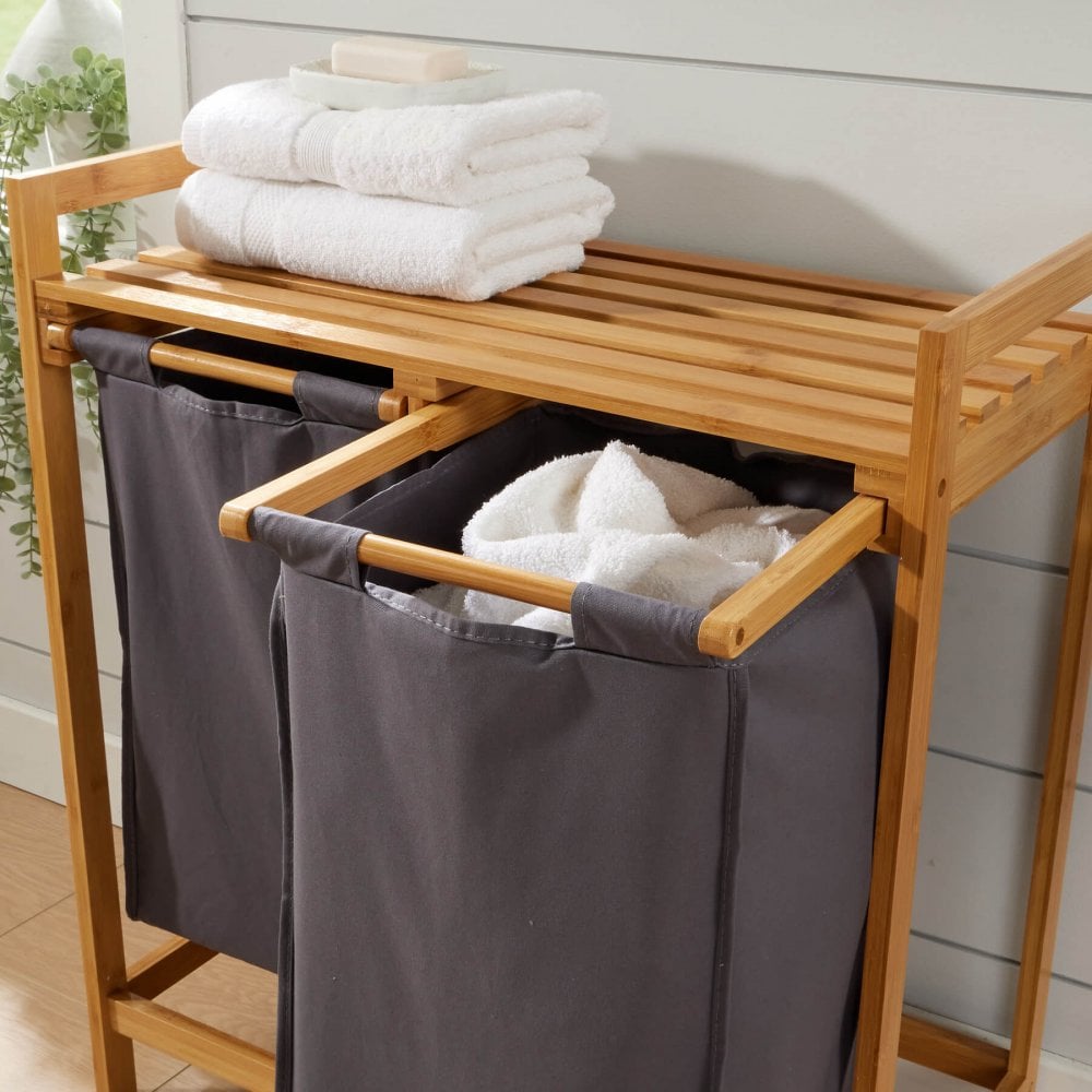 Walton Bamboo Laundry Basket