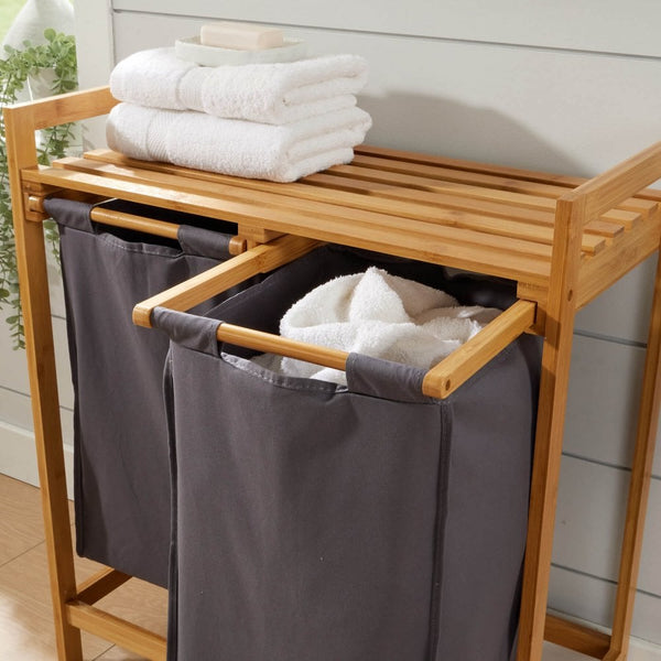 Walton Bamboo Laundry Basket
