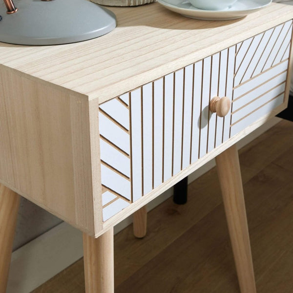 Romford 1 Drawers Bedside Table
