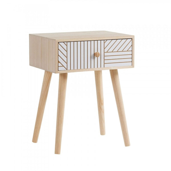 Romford 1 Drawers Bedside Table