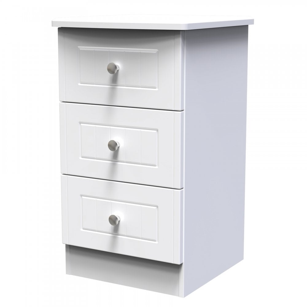 Mila 3 Drawer Bedside