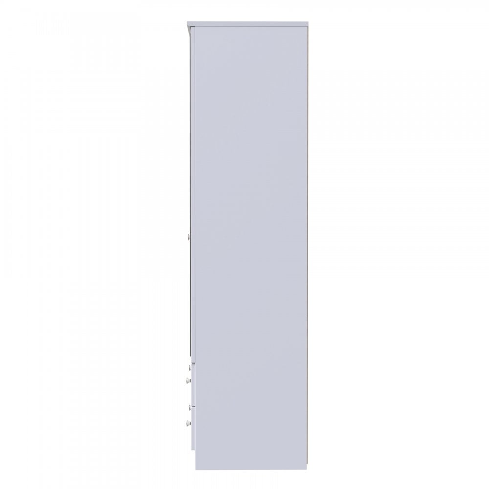 Mila 2 Door & 2 Drawer Mirrored Wardrobe