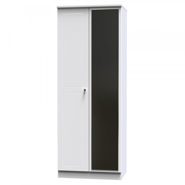 Mila 2 Door Mirrored Wardrobe