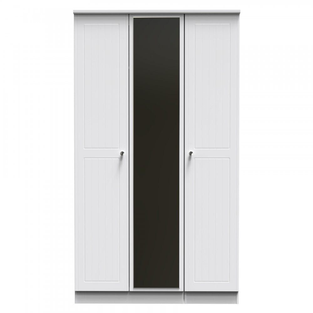 Mila Triple Door Mirrored Wardrobe