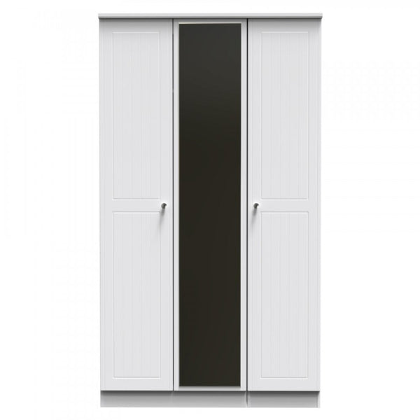 Mila Triple Door Mirrored Wardrobe