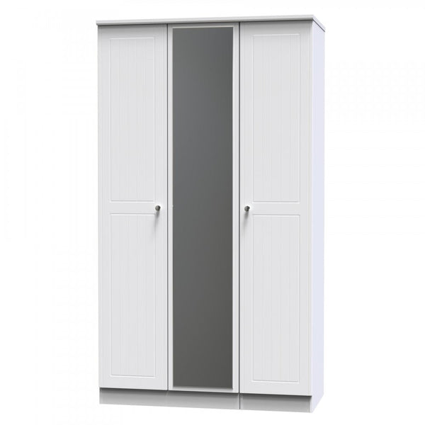 Mila Triple Door Mirrored Wardrobe