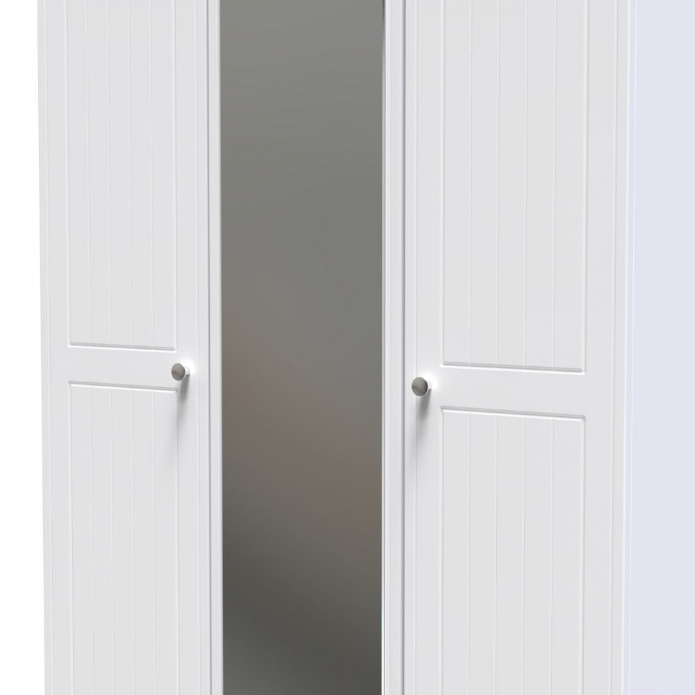 Mila Triple Door Mirrored Wardrobe