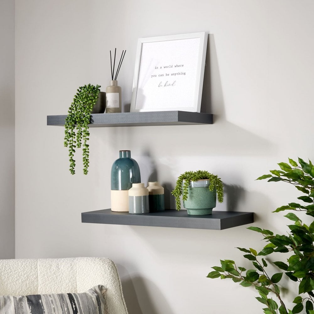 Pair of Cloud Floating Wall Shelves