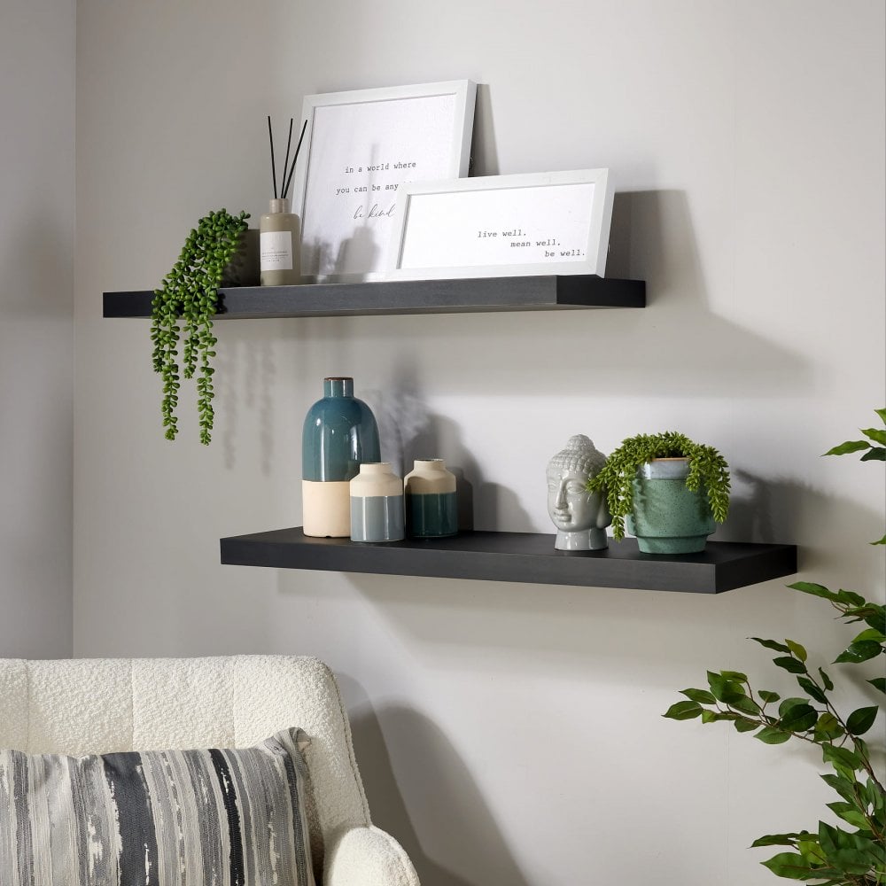 Pair of Cloud Floating Wall Shelves