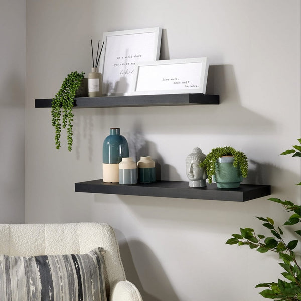 Pair of Cloud Floating Wall Shelves