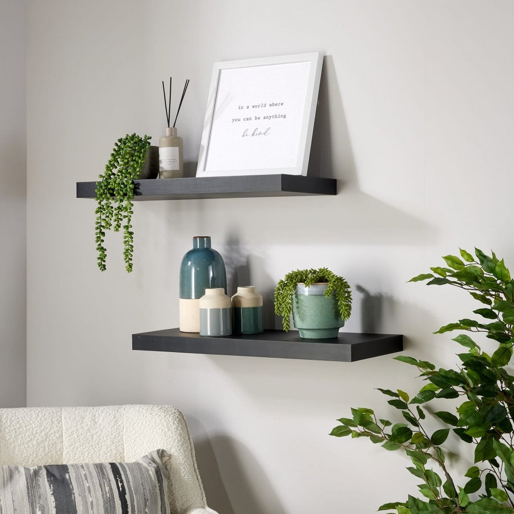Pair of Cloud Floating Wall Shelves