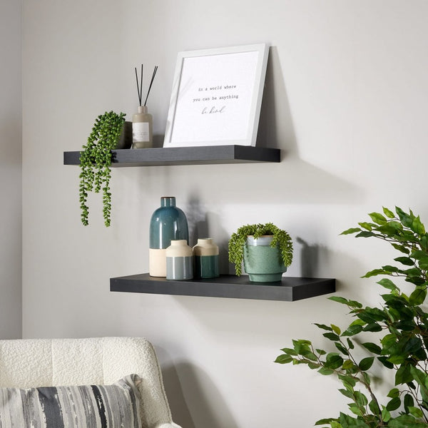 Pair of Cloud Floating Wall Shelves