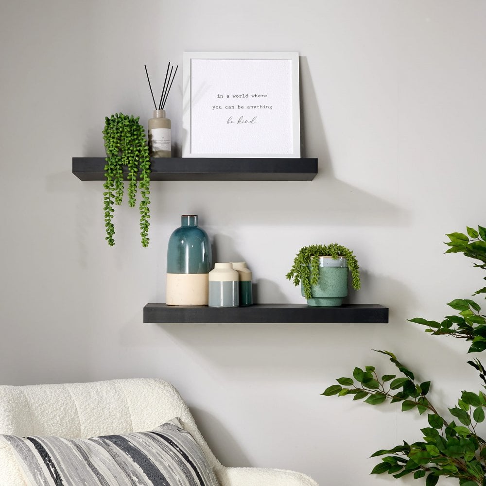 Pair of Cloud Floating Wall Shelves