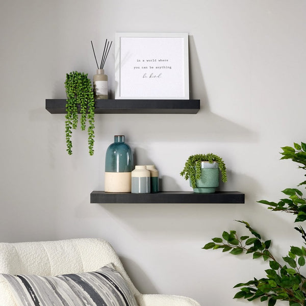 Pair of Cloud Floating Wall Shelves