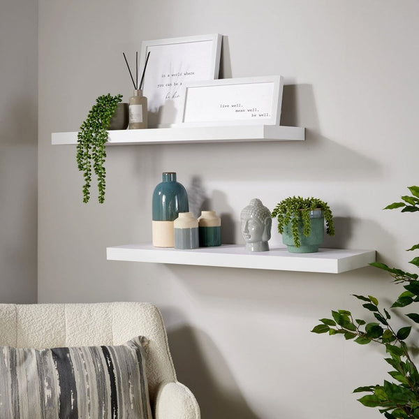 Pair of Cloud Floating Wall Shelves