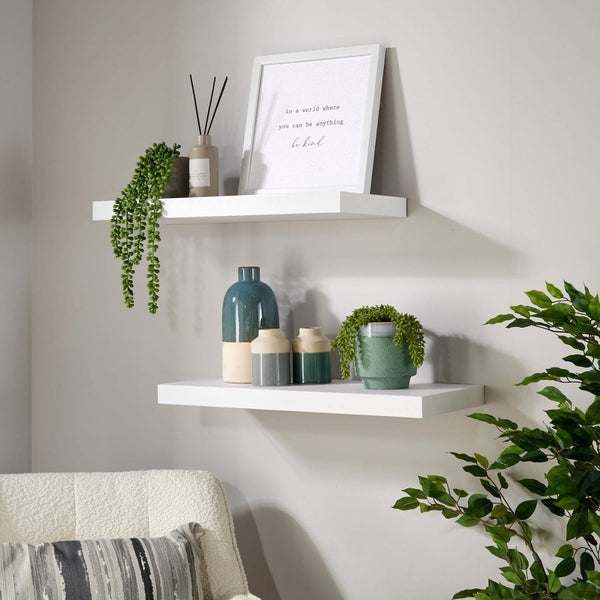 Pair of Cloud Floating Wall Shelves