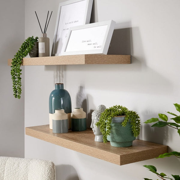 Pair of Cloud Floating Wall Shelves