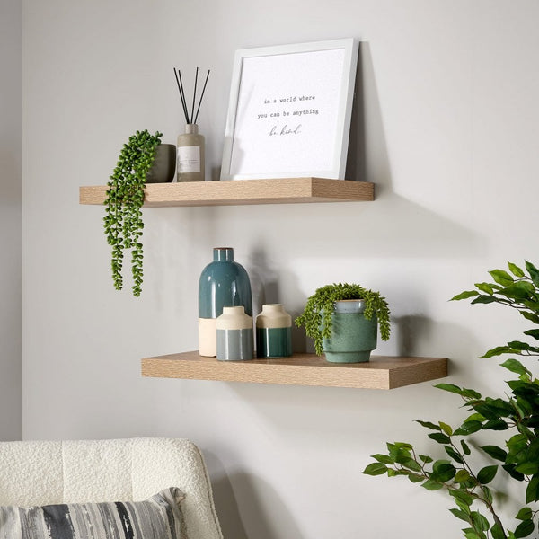 Pair of Cloud Floating Wall Shelves