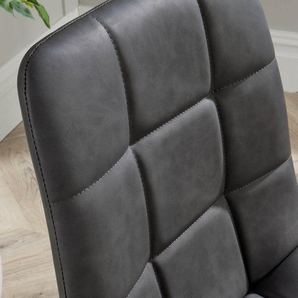 Leia Pair of Dining Chairs Grey