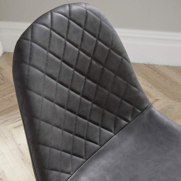 Anastasia Grey Pair of Dining Chairs