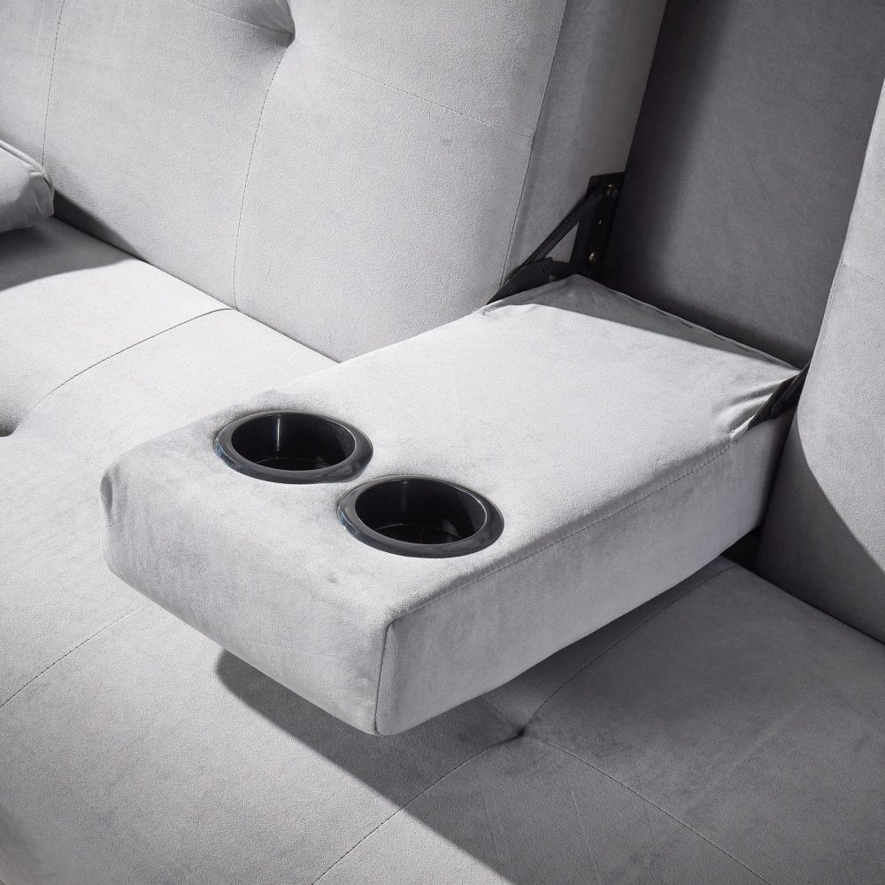 Luna Grey Velvet Sofa Bed
