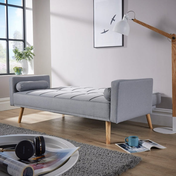 Eclipse Grey Linen Sofa Bed