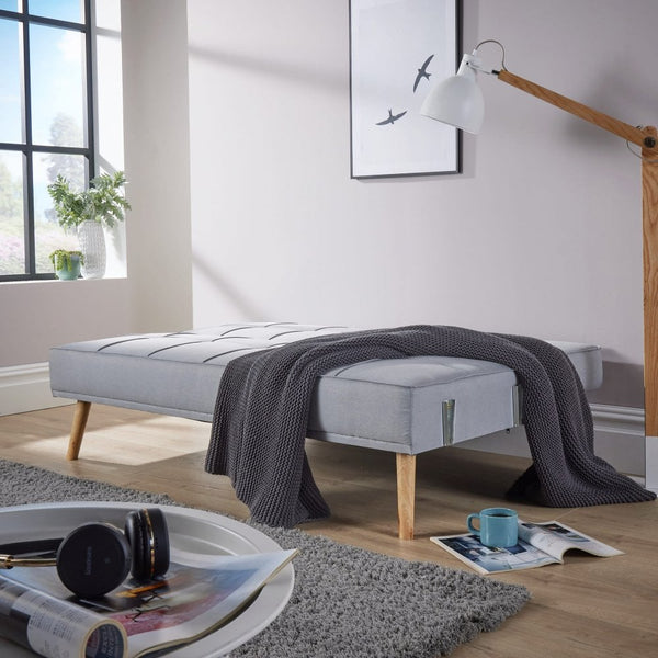 Eclipse Grey Linen Sofa Bed